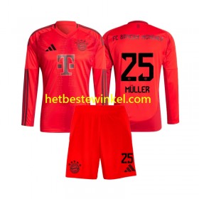 Bayern München Thomas Muller 25 Voetbalshirts Kind Thuis 2024-25 - LS